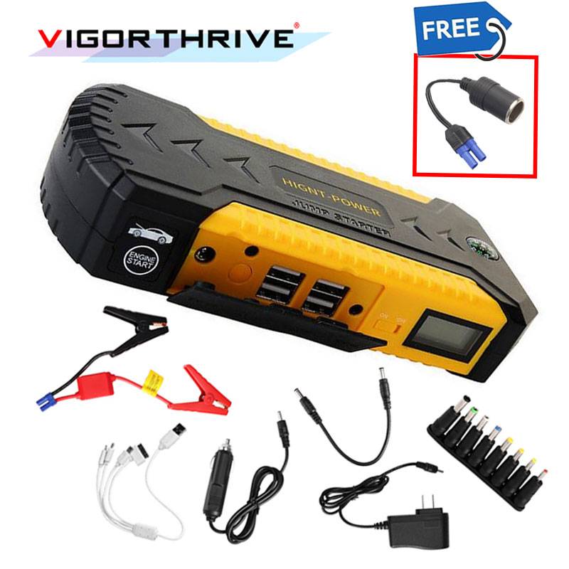Bilhopp startmotor power bank 12v nödbilsbatteri booster multifunktionell startbil start