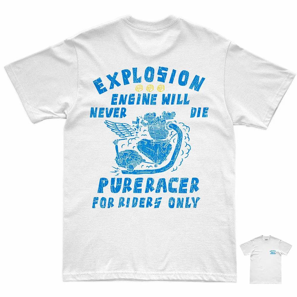 Pure Racer Explosion Engine T-shirt Med Korte ærmer
