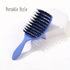 TEMU 1 Small Size Curved Hollow Comb Hair Brush, Abs Plastic Handle, Fluffy Hair Dry And , Suitable For Ordinary Hair, Portable Comb