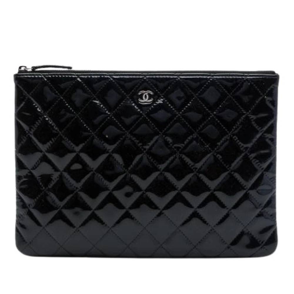 Chanel Vintage - Pre-owned Quilted Patent Clutch Vintage - Dam - ONE Size - Läder