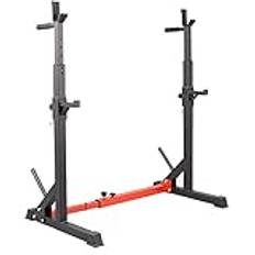 Dumbbell Squat Racks Adjustable Barbell Rack Adjustable Barbell Stand Multifunction Pull Up Bar Squat Rack,Squat Weight Lifting Bench Rack with Dip Bar Home Gym Fitness Stands Piece of