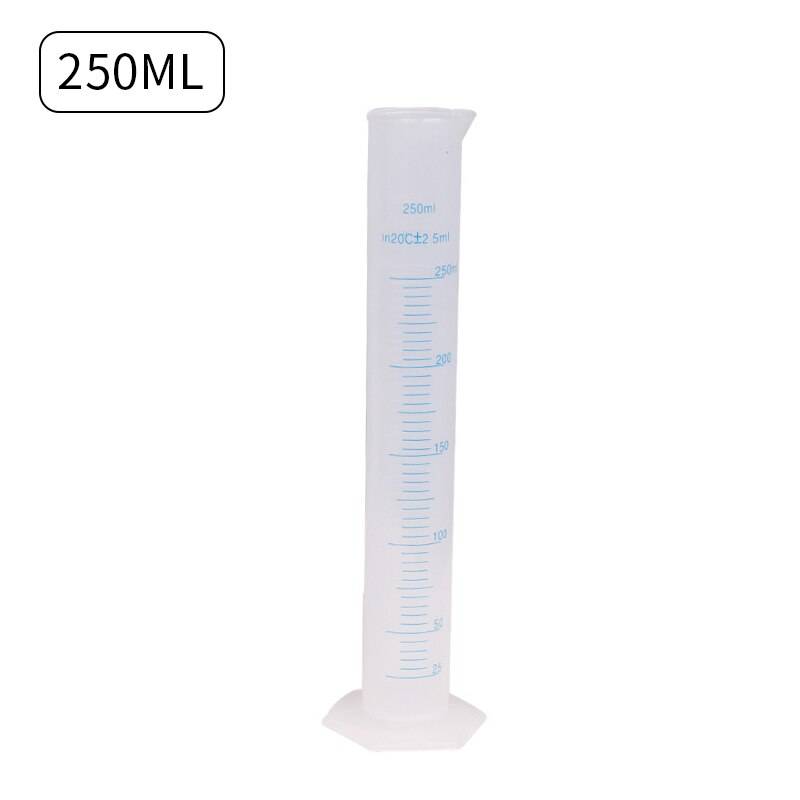 10/25/50/100/250ml plast matlagning mätcylinder graderade verktyg kök kemi laboratorieverktyg skollabb studieverktyg