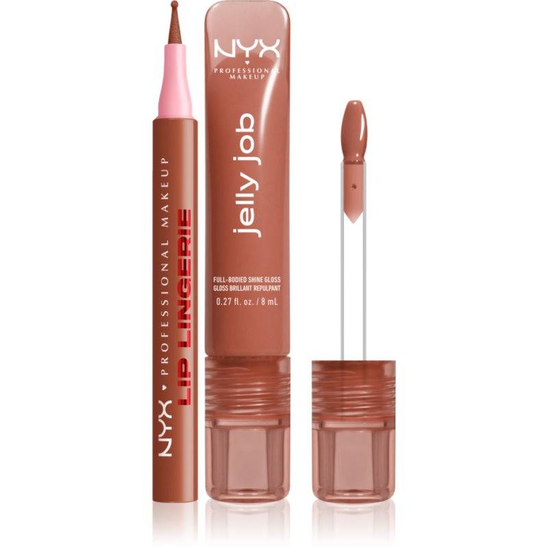 NYX Professional Makeup Lip Lingerie & Jelly Job Set för läppar
