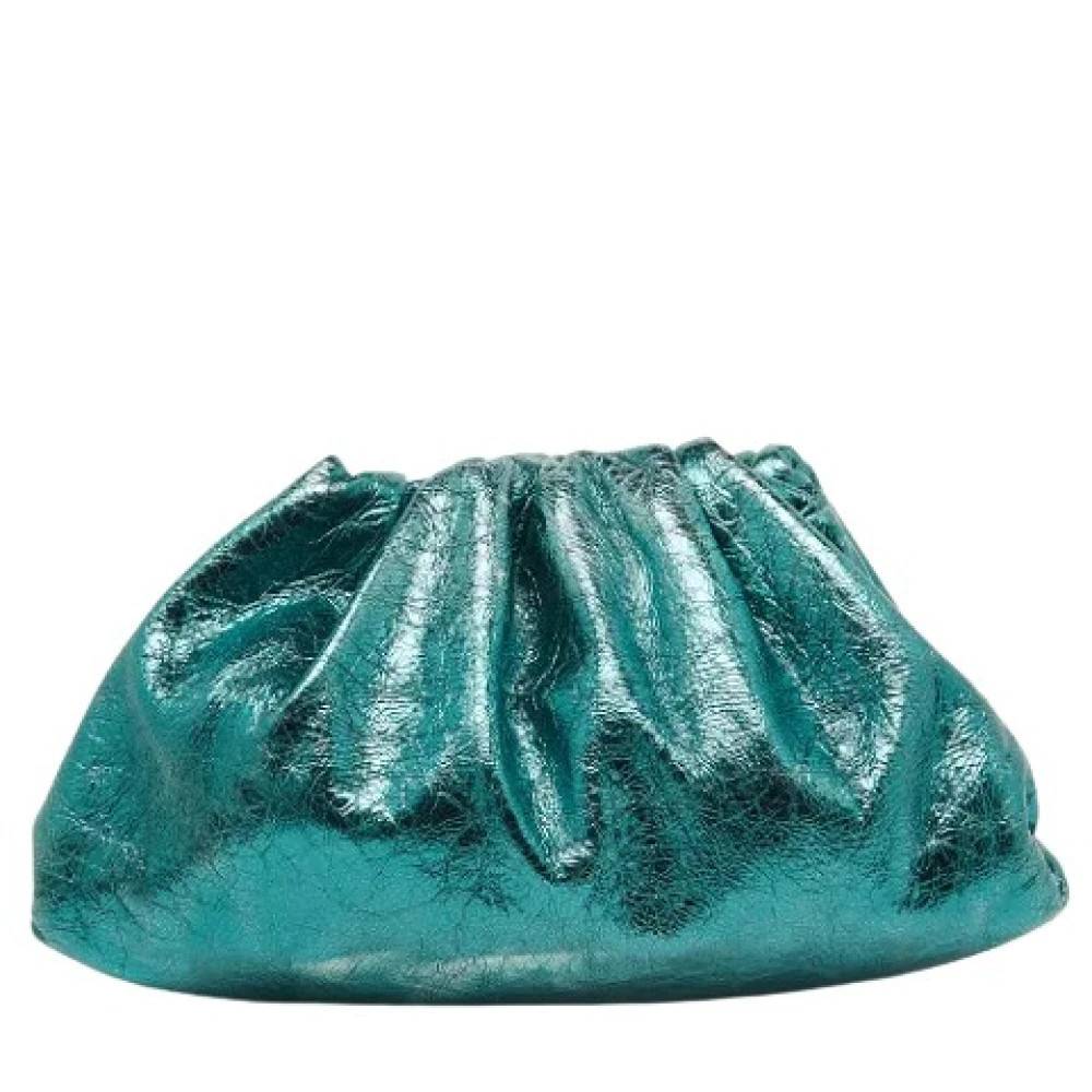 Bottega Veneta Vintage Pre-owned Teen Pouch - Vintage - Dame - Grøn - ONE SIZE - Læder