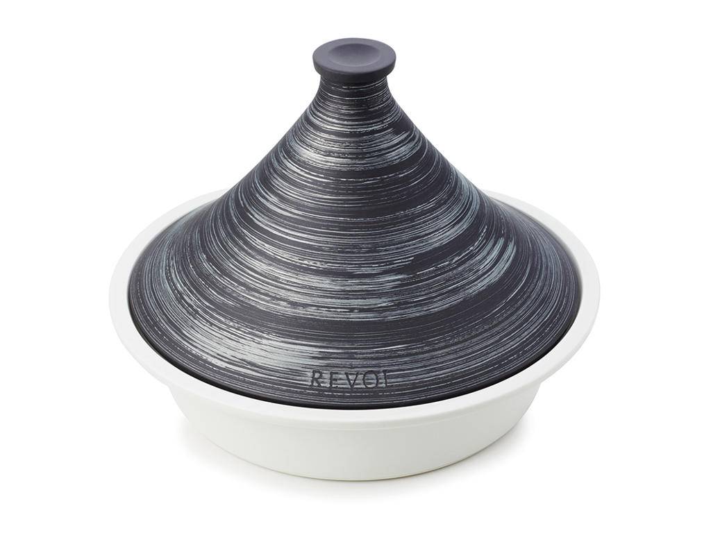 Tagine med låg Ø 32 cm 300 cl Sort/sølv Revolution 2.