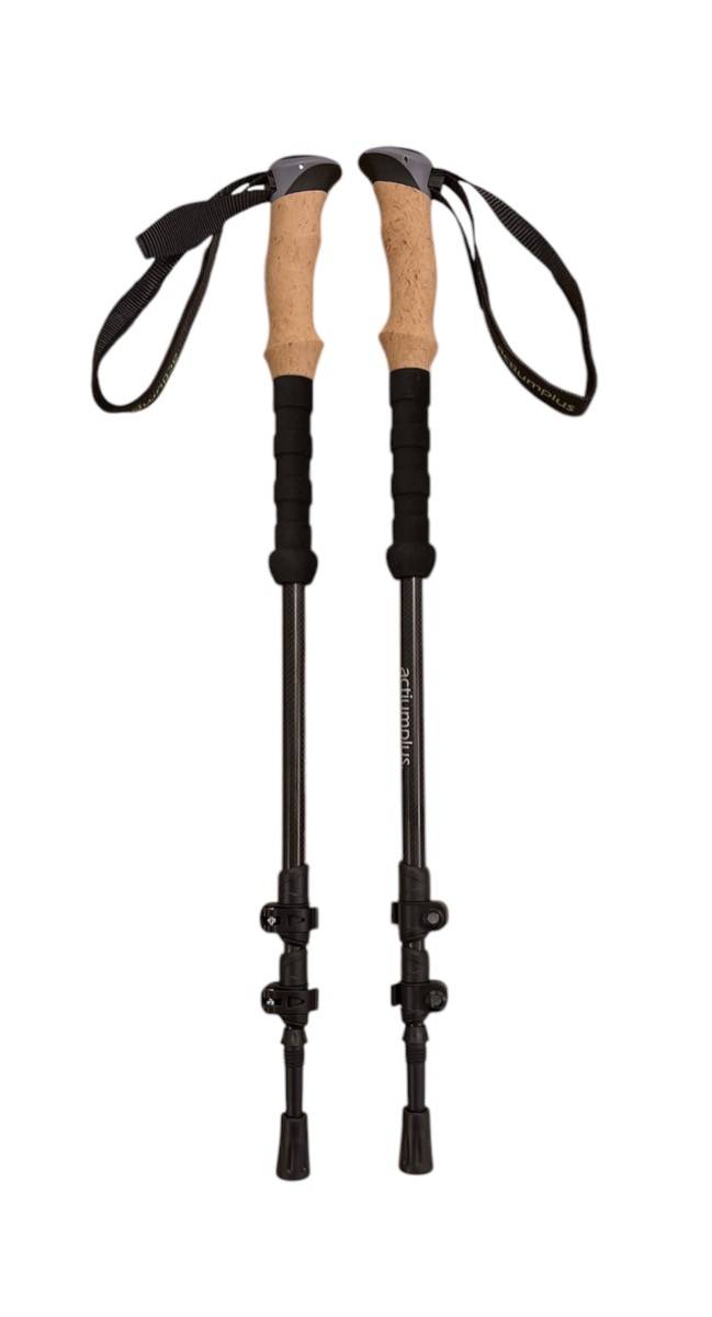 Actiumplus Vandrestave Carbon Black Diamond Hiking Explorer