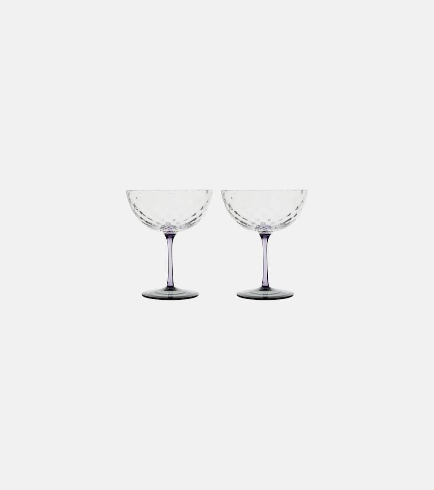 NasonMoretti Set of 2 glass champagne bowls