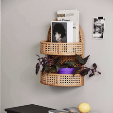 KUTA Shelf in Rattan from Nordal | Braid