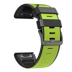 Tvåfärgad klockarmband för Garmin Fenix ????7 / Forerunner 965 / 955 / 945 / 935 , ersättningsrem i silikon med diamantstruktur