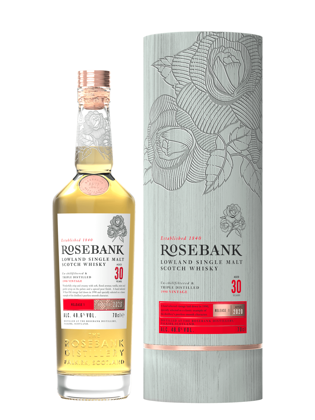 Rosebank 30 YO Lowland Single Malt Scotch Whisky 70 cl.