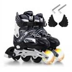 1 par justerbare rulleskøjter Børn Flash Inline Skates Sko Børn Teenagere Begynder Advance - Størrelse: M