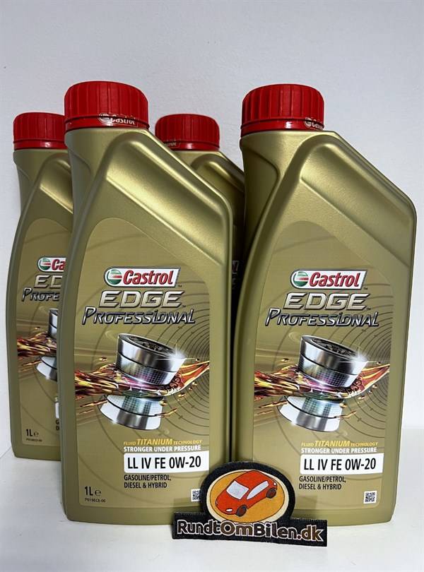 Castrol Edge Professional 0W-20 LL IV FE (Pakke med 4 x 1 liter)