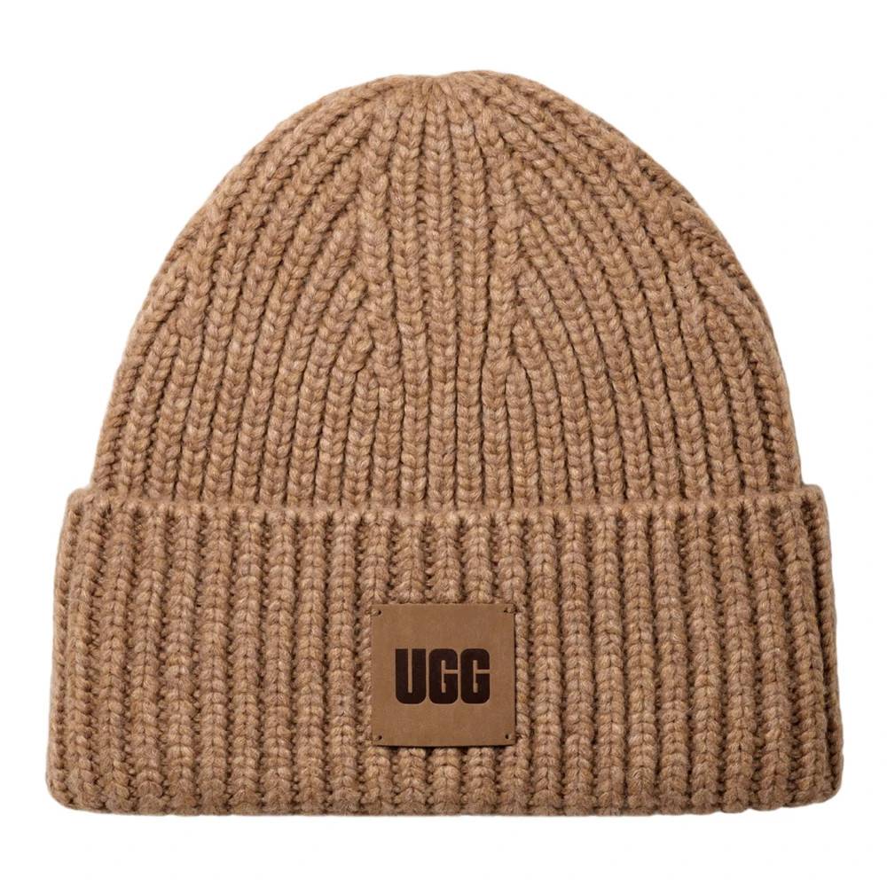 UGG Chunky Rib Beanie - Accessories - Herre - Brun - ONE SIZE - Uld