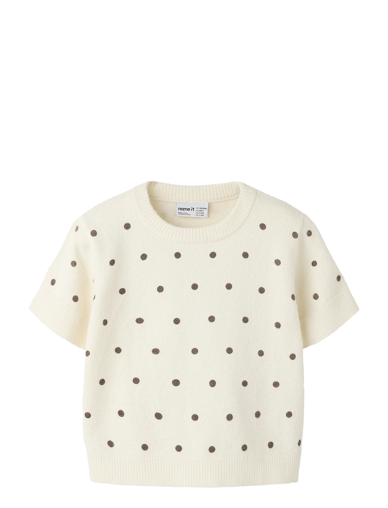 name it Nkfnalani Ss Knit - Cream - 122-128