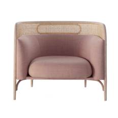 Gebruder Thonet Vienna - Targa Lounge Chair, Beech B01, Fabric Cat. B Remix 3 Col. 612 - Fåtöljer - GamFratesi - Träfärgad - MDF/Trä/Textilmaterial/Syntetiskt/Skum