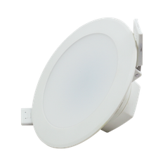 LED E6 Kantbelyst Indbygningsspot, 5W, 6500K, Ã68-Ã80mm, Rund, Indbygget/Planmonteret - KulÃ¸r : Kold