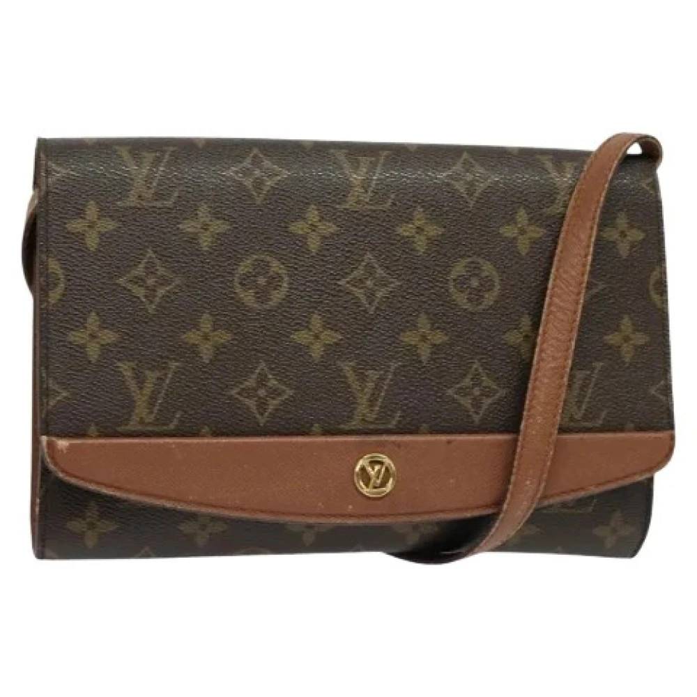 Louis Vuitton Vintage Pre-owned Monogram Skuldertaske - Vintage - Dame - Brun - ONE SIZE - Uld