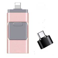 4-i-1 USB I Flash Drive Disk Lagerhukommelse til iPhone iPad PC iOS Android (128GB)