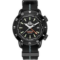 Monro Adventure Urban Black x Black Dial Automatic Men's Watch MA-5