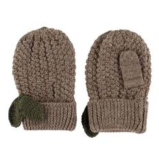 Konges Sløjd Luffer - Strik - Fruity - Bunny Brown Melange - Konges Sløjd - 2-4 år (92-104) - Vanter/Luffer