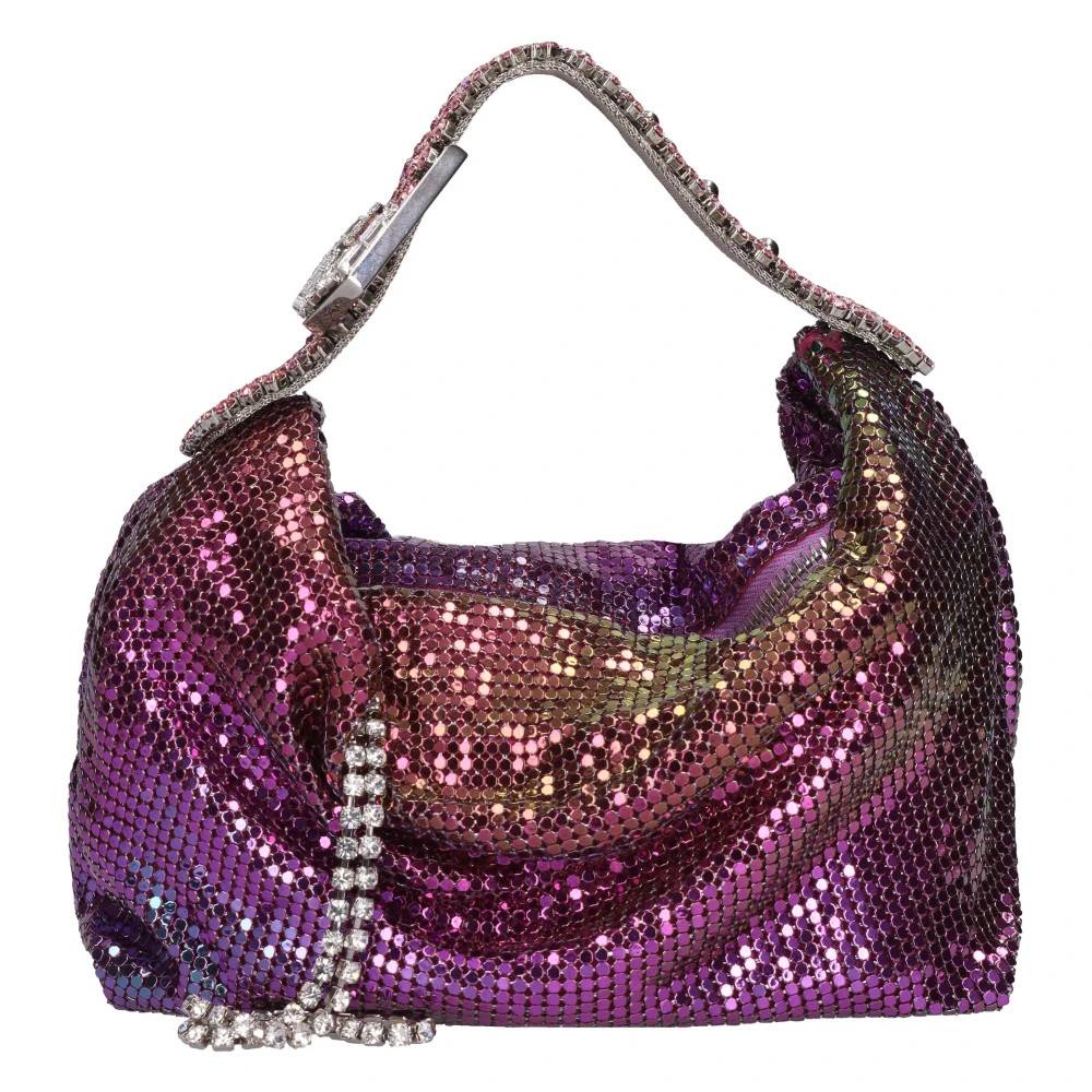 GEDEBE Jill Metal Mesh Bag - Tasker - Dame - Lilla - ONE SIZE - Uld