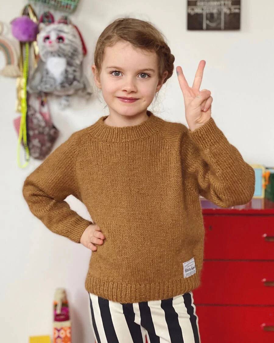 Ingen dikkedarer sweater junior trykt opskrift
