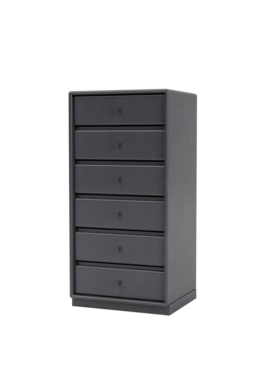 1362 Skuffemodul inkl. sokkel fra Montana Coal / Sokkel 3 cm - Jacobsen Plus