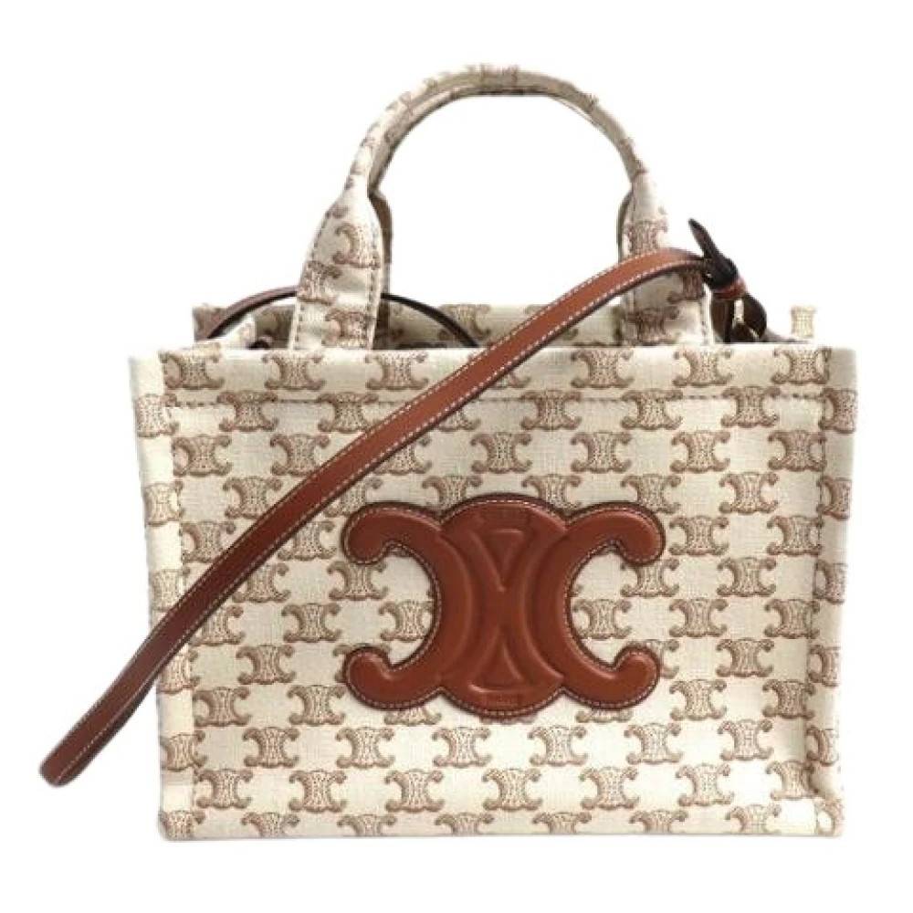 Celine Vintage - Pre-owned Vintage Canvas Shoulder Bag Vintage - Dam - ONE Size - Läder