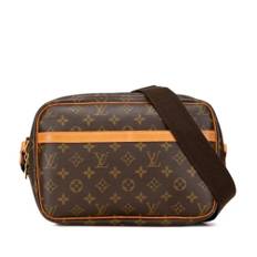 Louis Vuitton Vintage, Pre-owned, Dame, Brun, ONE SIZE, Uld, Pre-owned canvas tasker