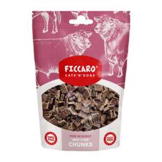 Ficcaro Godbidder Beef Liver Chunks Tørret Okselever 100 g