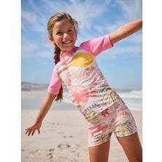 Next Pink/Cream Sunsafe Rash Vest And Shorts Set (3-16yrs)
