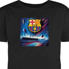 T-shirt til Børn | Klassisk Børne T-shirt FC Barcelona Sort 12-13 År