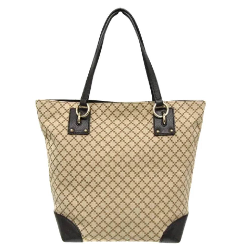 Gucci Vintage Pre-owned Laeder gucci-tasker - Vintage - Dame - Beige - ONE SIZE -