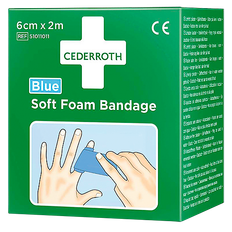 Soft Foam blå 2 m plåster / bandage 51011011