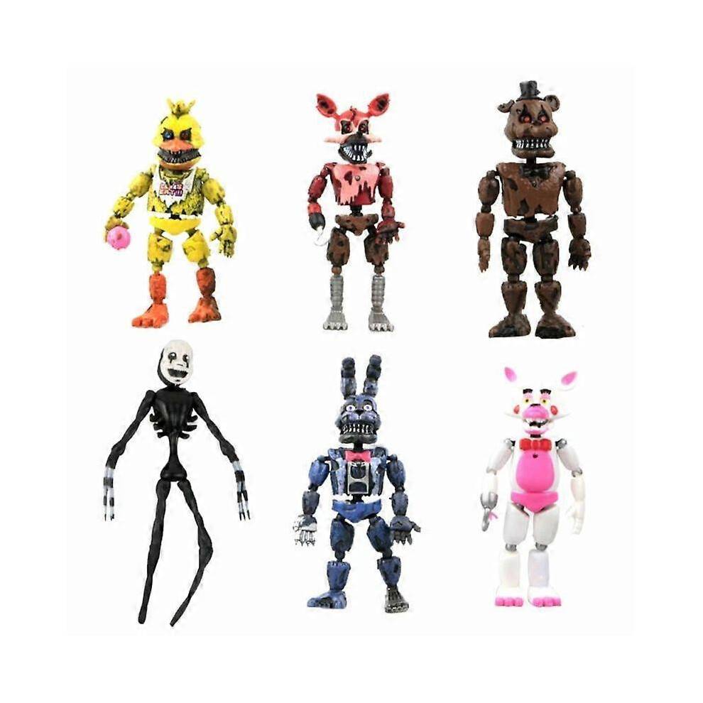 6 stk. FNAF Five Nights At Freddy's Plysbjørn 15 cm actionfigur model børnelegetøj