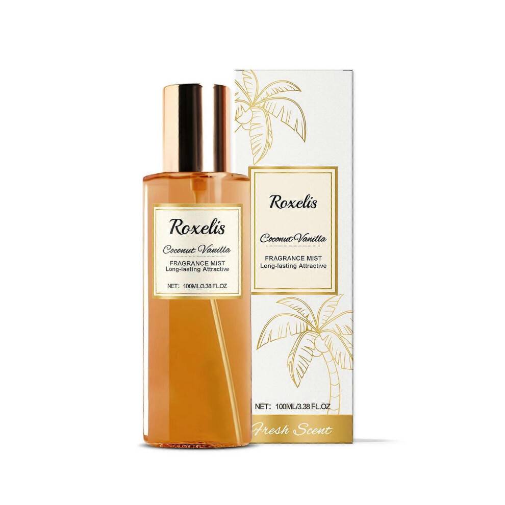 Coconut Vanilla Romantic Body Fragrance Spray for Women Fresh, Sweet, Long-Lasting Eau de Toilette (Concentrated Mist)