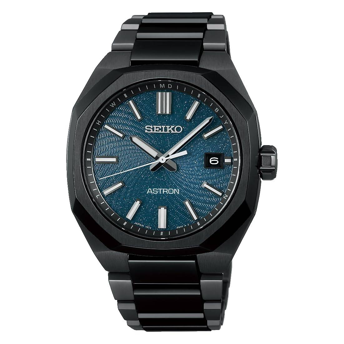 Seiko Astron SBXY107 Men's Solar Radio Wave Correction Date Calendar Titanium Watch Starry Sky 2026 Limited Edition Dark Turquoise Dial