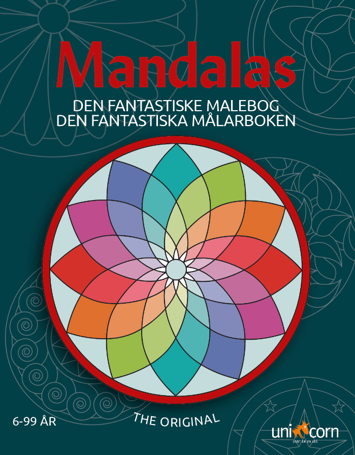 Mandalas den fantastiske malebog fra 6-99 år.