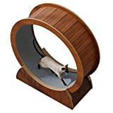 Cat Exercise Wheel Katt Träningshjul Löpband Brun, Anti-pinch Cat Wheel Träningsredskap för Innekatter, Små/Medelstora/Stora Kattleksaker med Löphjul, 4 Storleksalternativ (Size : 110cm/43.3")