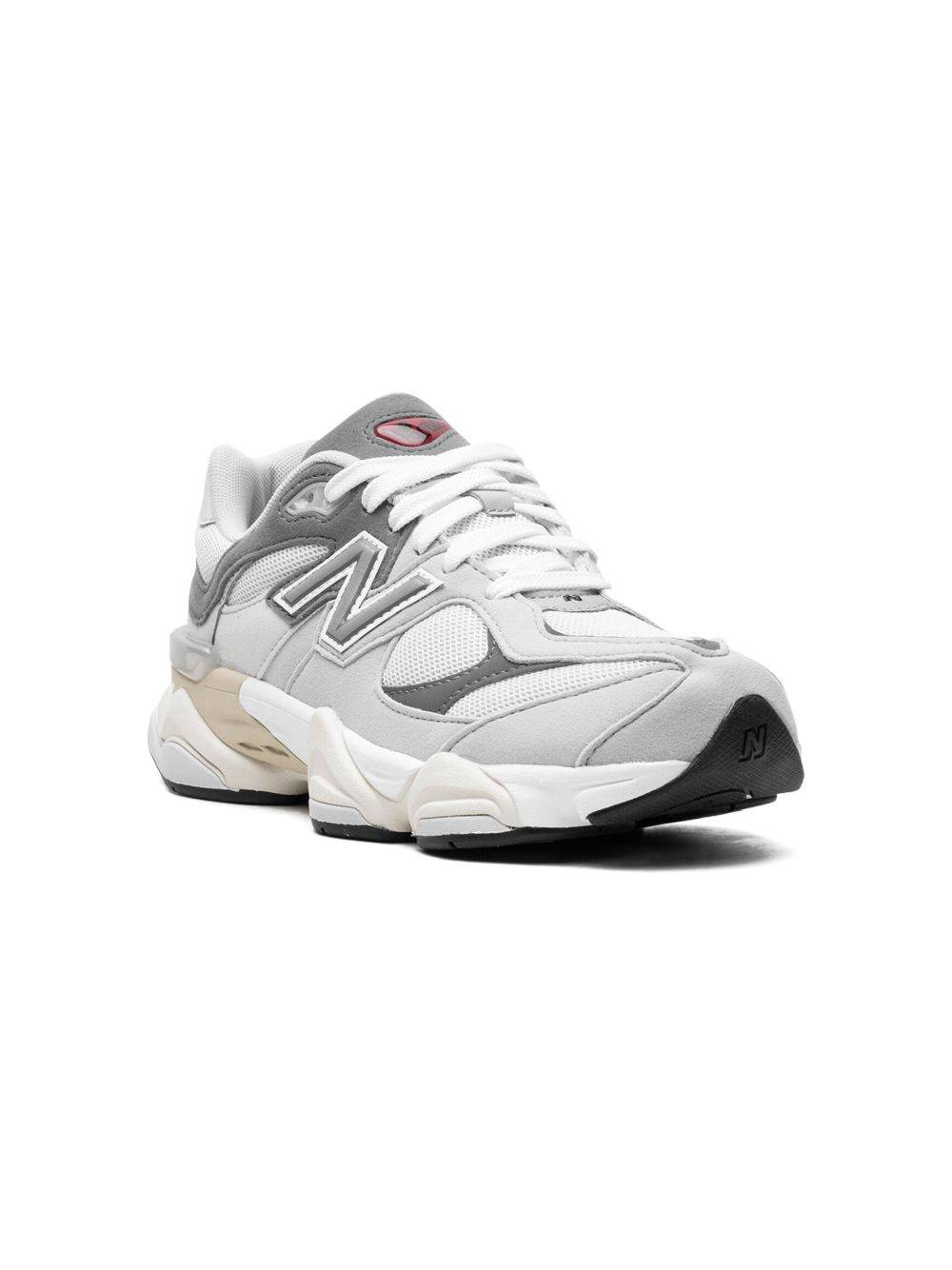 New Balance Kids - 9060 Rain Cloud sneakers - barn - gummi/mesh/Tyg/kalvskinn - 13K - Grå
