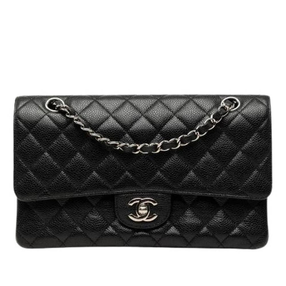 Chanel Vintage Pre-owned Matelasse Caviar Skin Skuldertaske - Vintage - Dame - Sort - ONE SIZE - Uld
