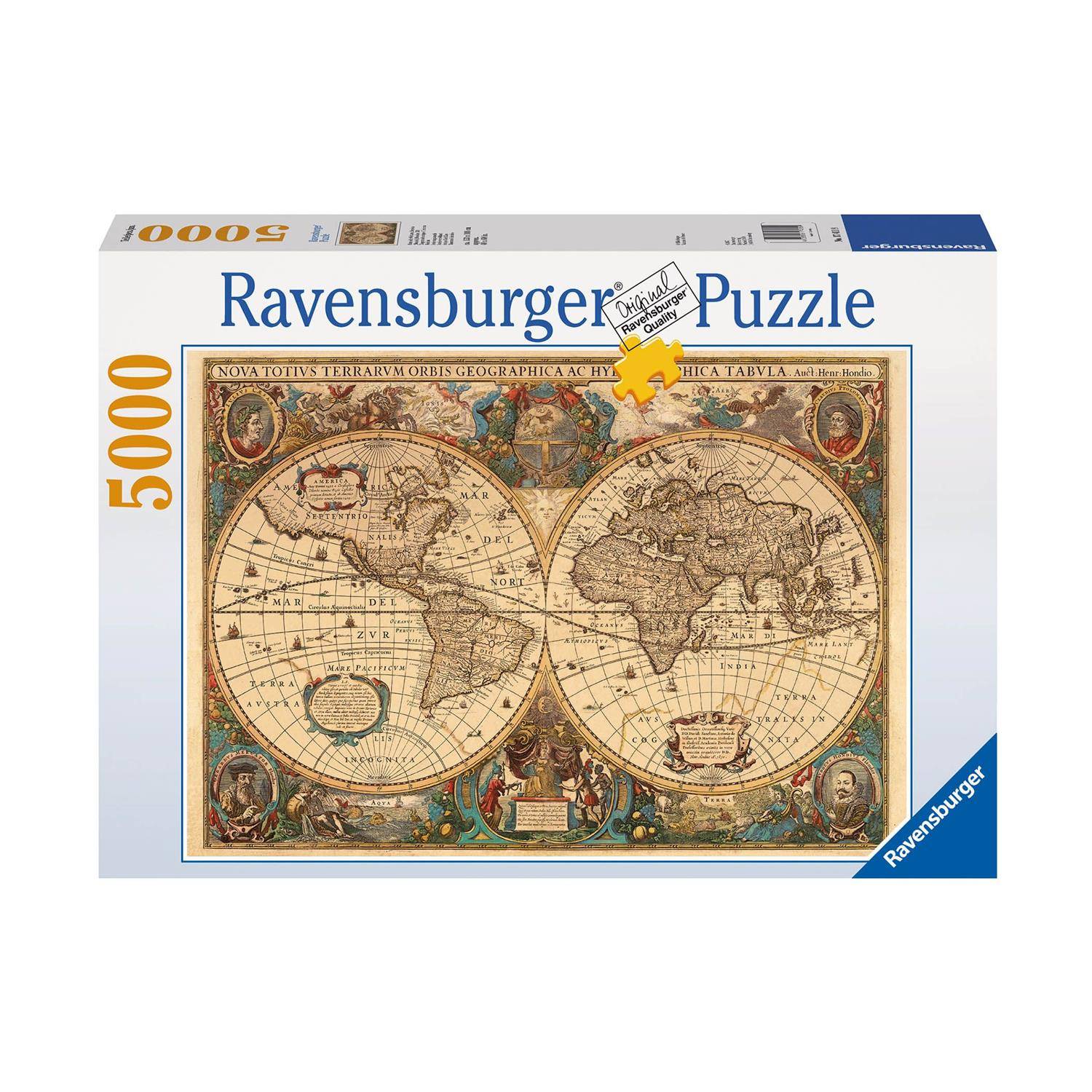 Puzzle: Antique World Map (5000pcs)