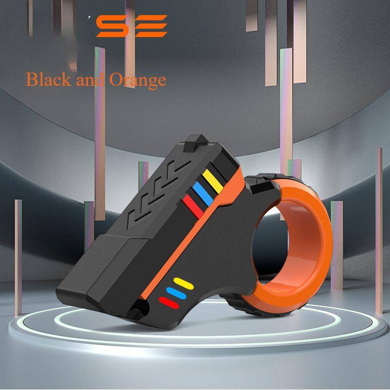 Multifunktionell Stresslindrande Fidget-ring Kontorsavslappnande Roterande Fingerglidare Liten Pistol Fingertoppsleksak för Vuxna Barn Gåva