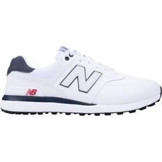New Balance 574 Greens V2 White/Navy-2025 42 Golfskor för herrar