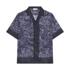 Dries Van Noten, Skjortor , Herr, L, Bomull, Hawaiiskjorta Marinblå