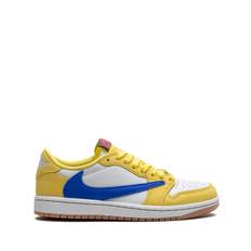 Jordan - x Travis Scott Air Jordan 1 Retro Low Canary sneakers - dam - läder - 6 - Neutral
