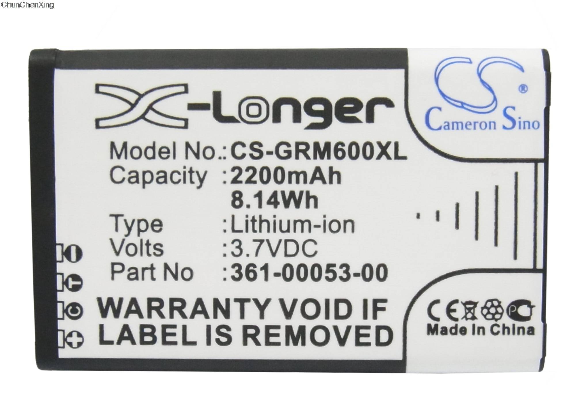 Cameron sino 2200 mah batteri 361-00053-00 för garmin alpha 100 handdator, montana 600, 600t, 600t camo , 650, 650t,