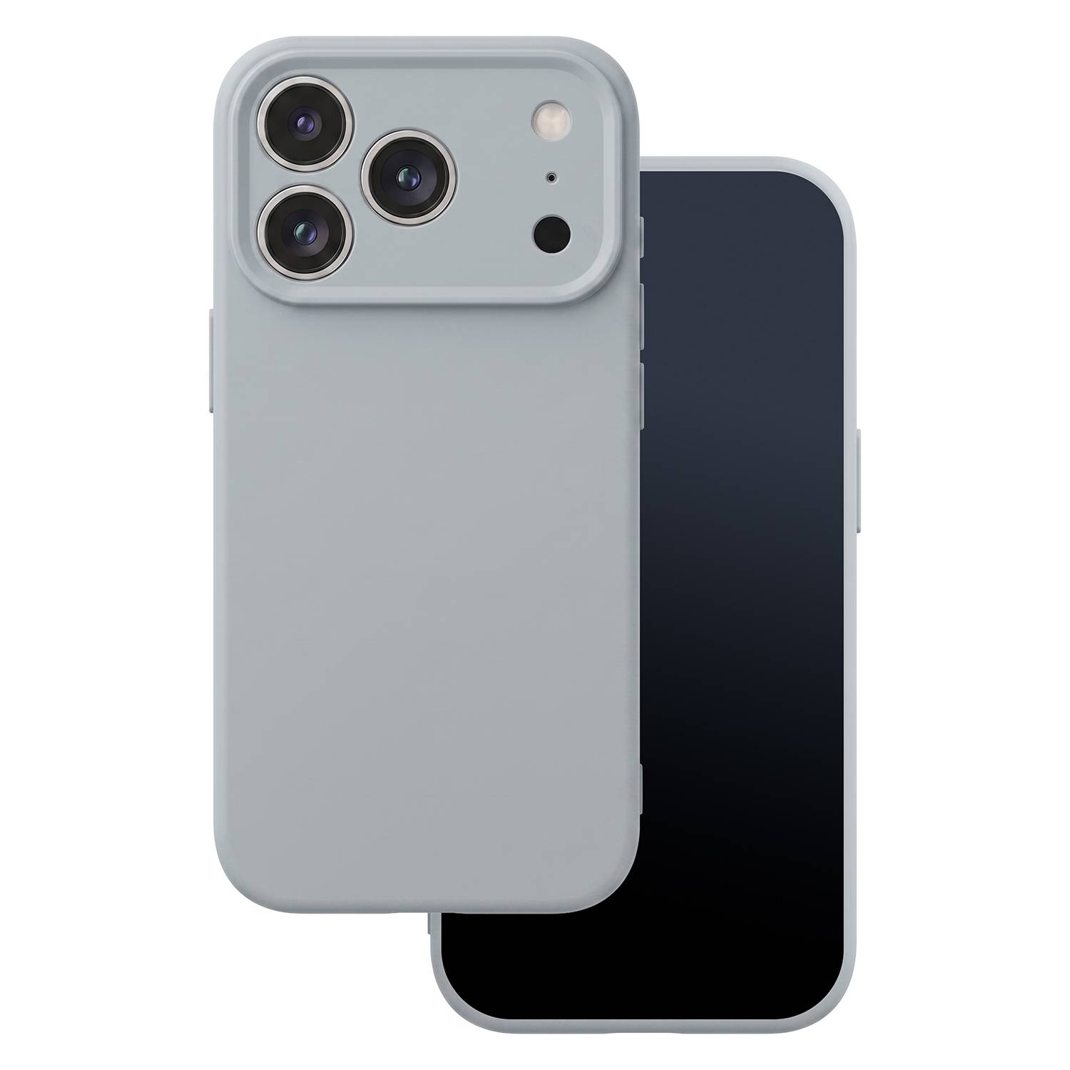 Silicon case for iPhone 17 Pro 6,3" / 18 Pro 6,3" silver