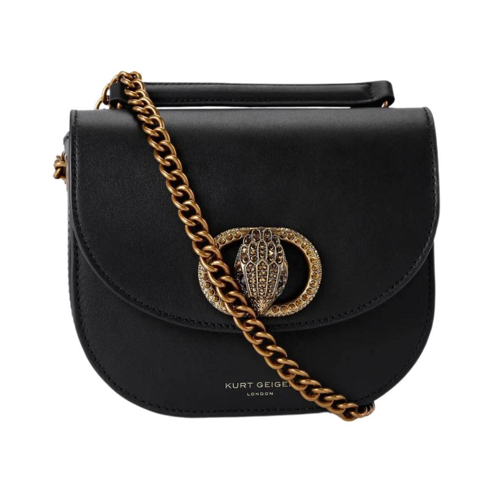 Kurt Geiger Sort Chelsea Saddle Taske - Tasker - Dame - Sort - ONE SIZE - Læder