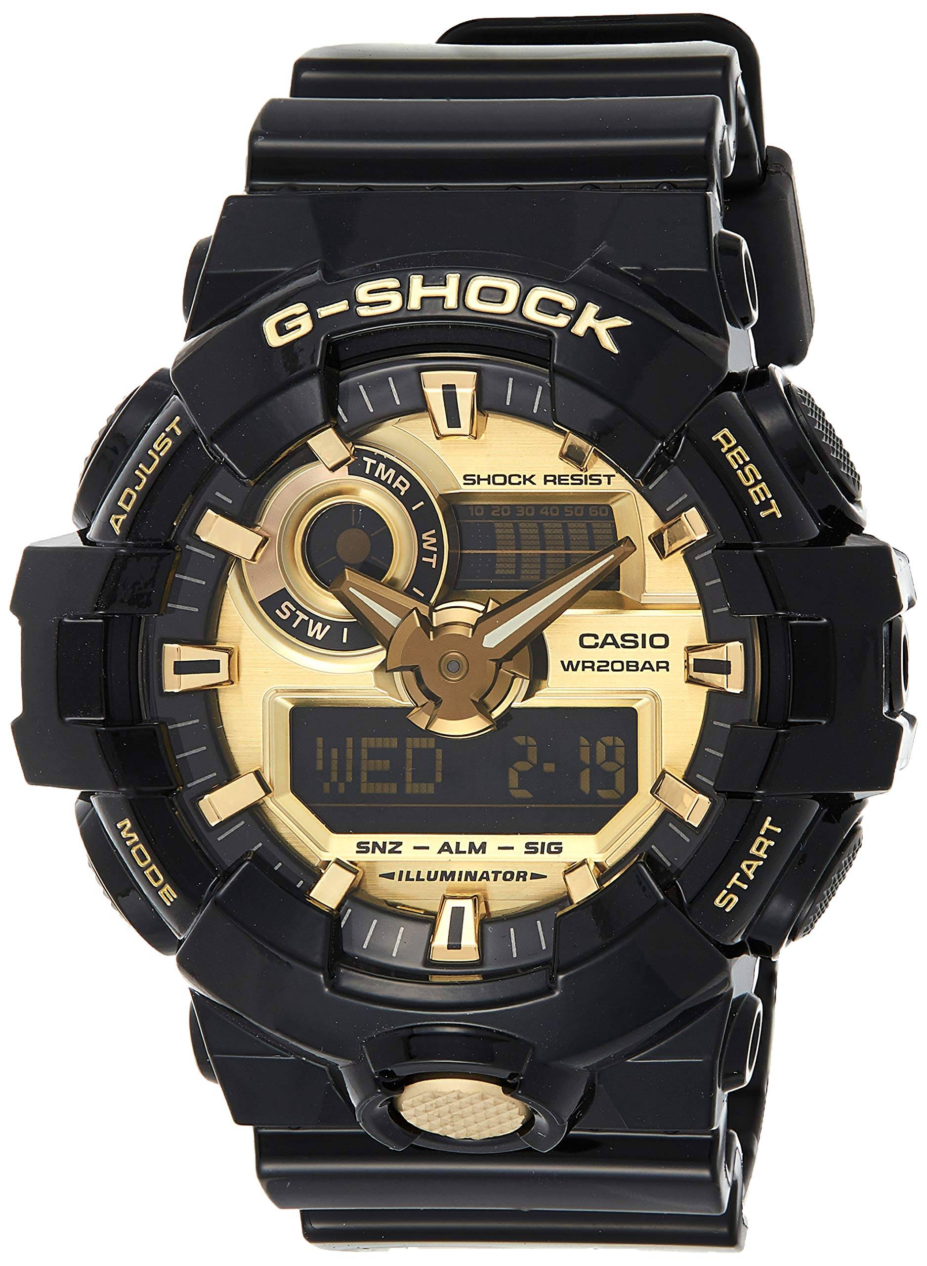 Casio Kvarts Harts Vardagsklocka En Storlek Svart Guld Herr 'G SHOCK'